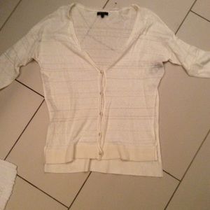NWOT cream colored cardigan, size S